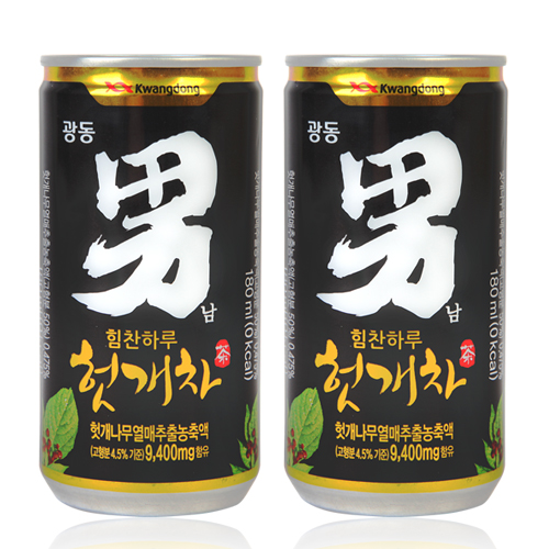 [광동] 힘찬하루 헛개차 180ml x 90캔(30캔 x 3박스)