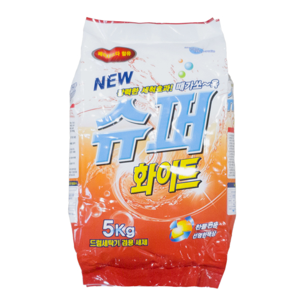 수퍼화이트 가루세제 5kg x 3개