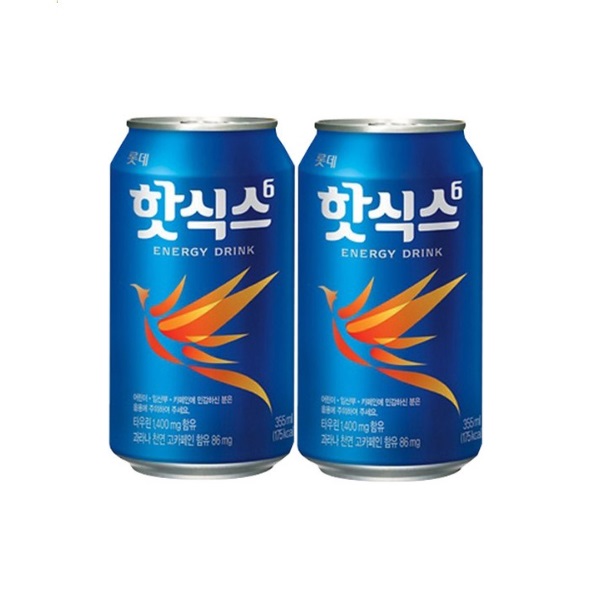 [롯데칠성] 핫식스 355ml x 24캔 x 2박스